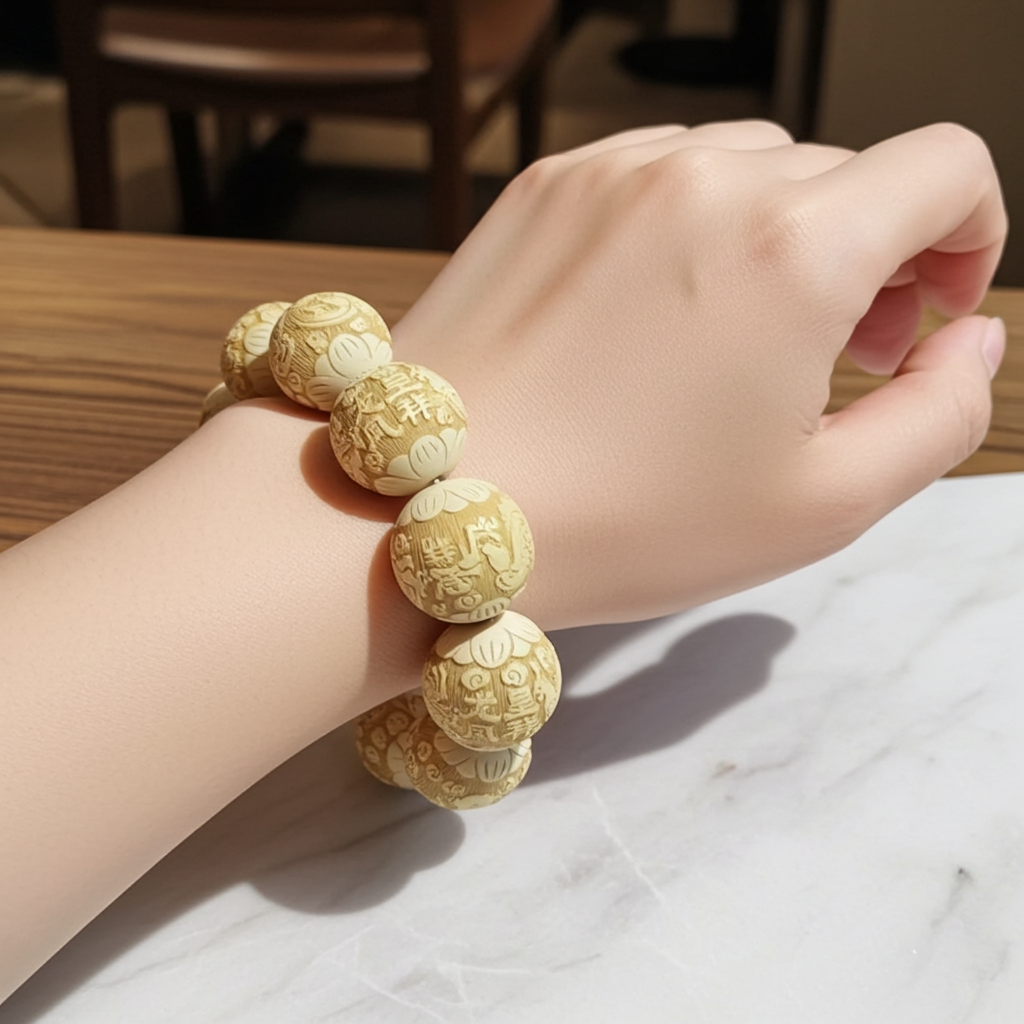 Ejderha ve Anka Ahşap Bileklik – Uğur ve Güç