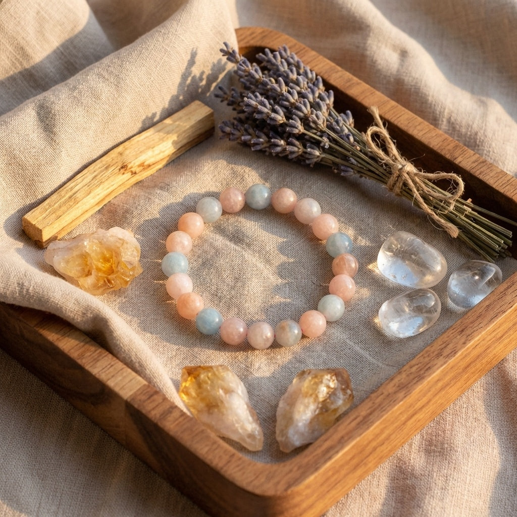 İlahi Sevginin Frekansı: Morganit Bileklik