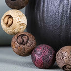 20mm "Yin Yang" Dengesi Ahşap Oyma Bileklik