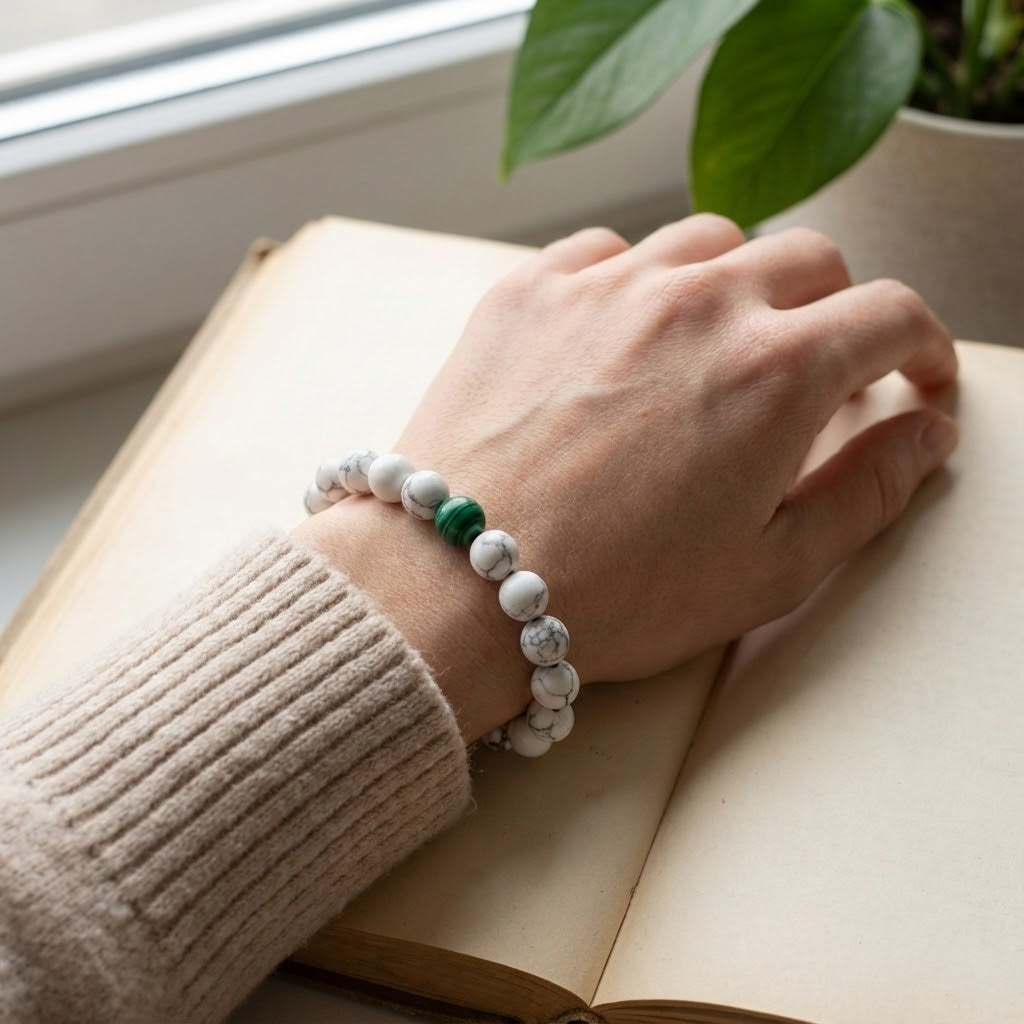 İçsel Huzur Rehberi | Havlit & Malahit Bilekliği