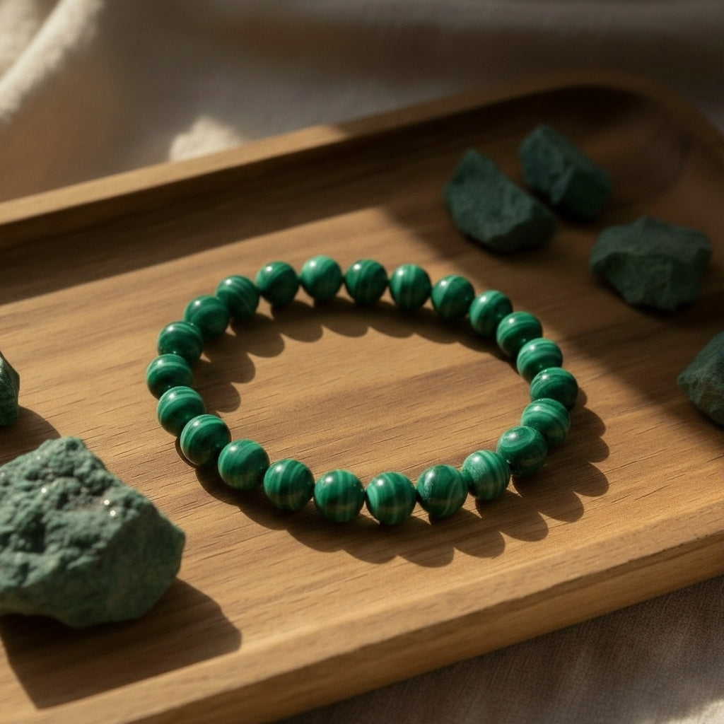 Doğal Malakit Bileklik