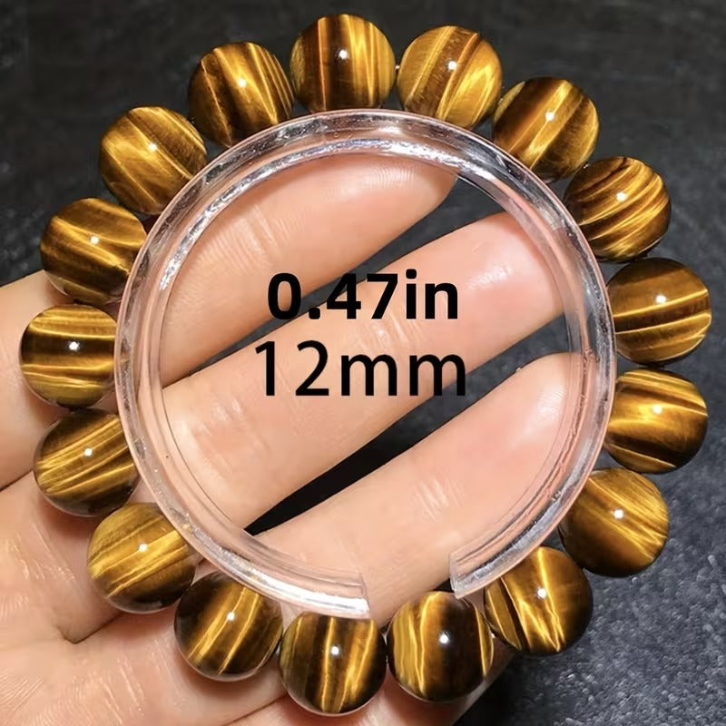 12mm Orijinal Kaplan Gözü Doğal Taş Bileklik