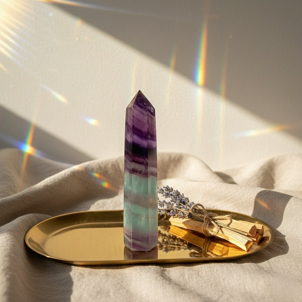 🍉 Watermelon Fluorite Stone – Crystal of Mind and Heart Balance