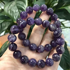 12mm Orijinal Ametist Doğal Taş Bileklik