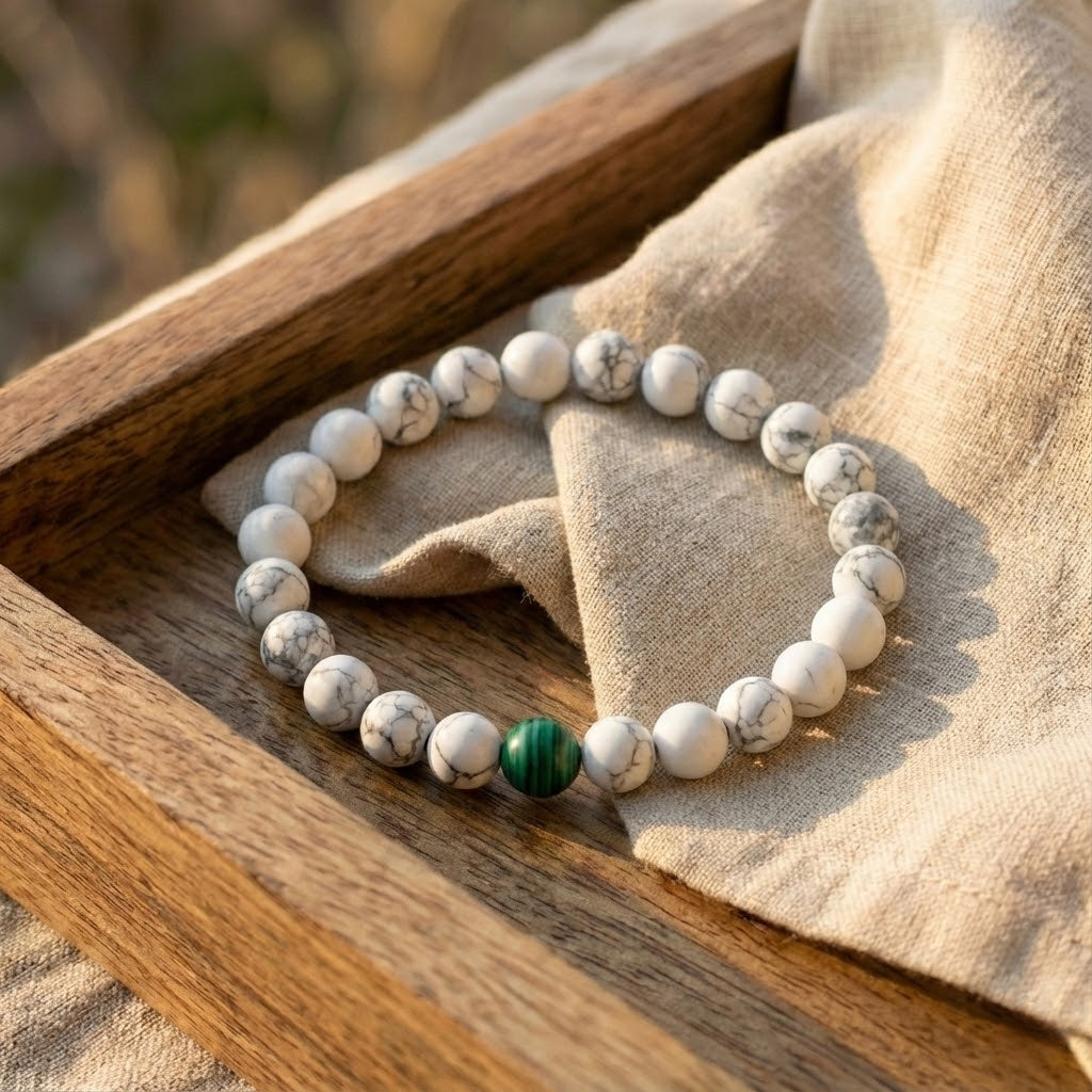 İçsel Huzur Rehberi | Havlit & Malahit Bilekliği