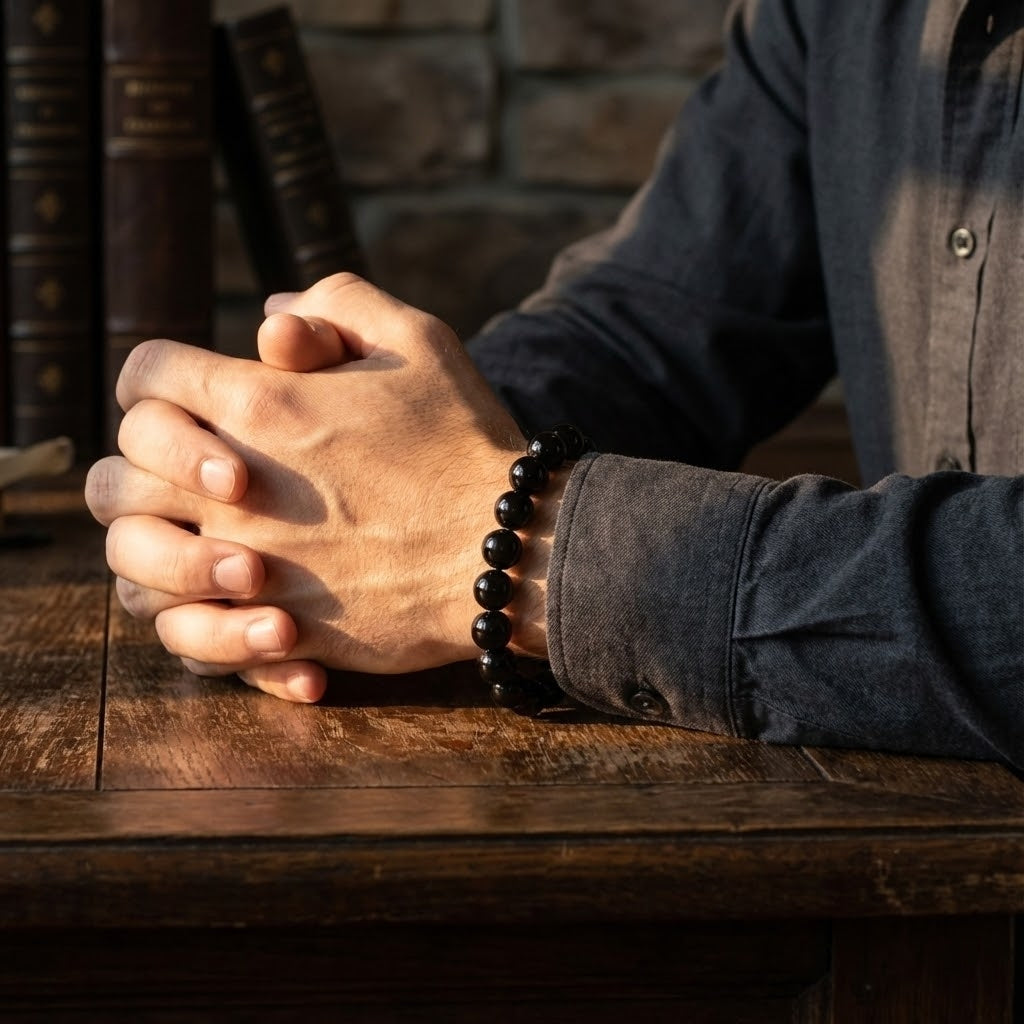 Negatif Enerji Zırhı | Siyah Obsidyen Bileklik