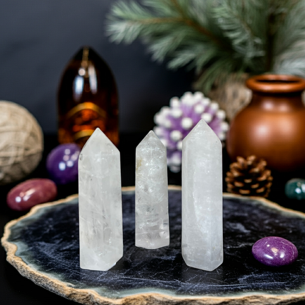Clear Quartz Kule – Evrensel Şifa ve Enerji Taşı
