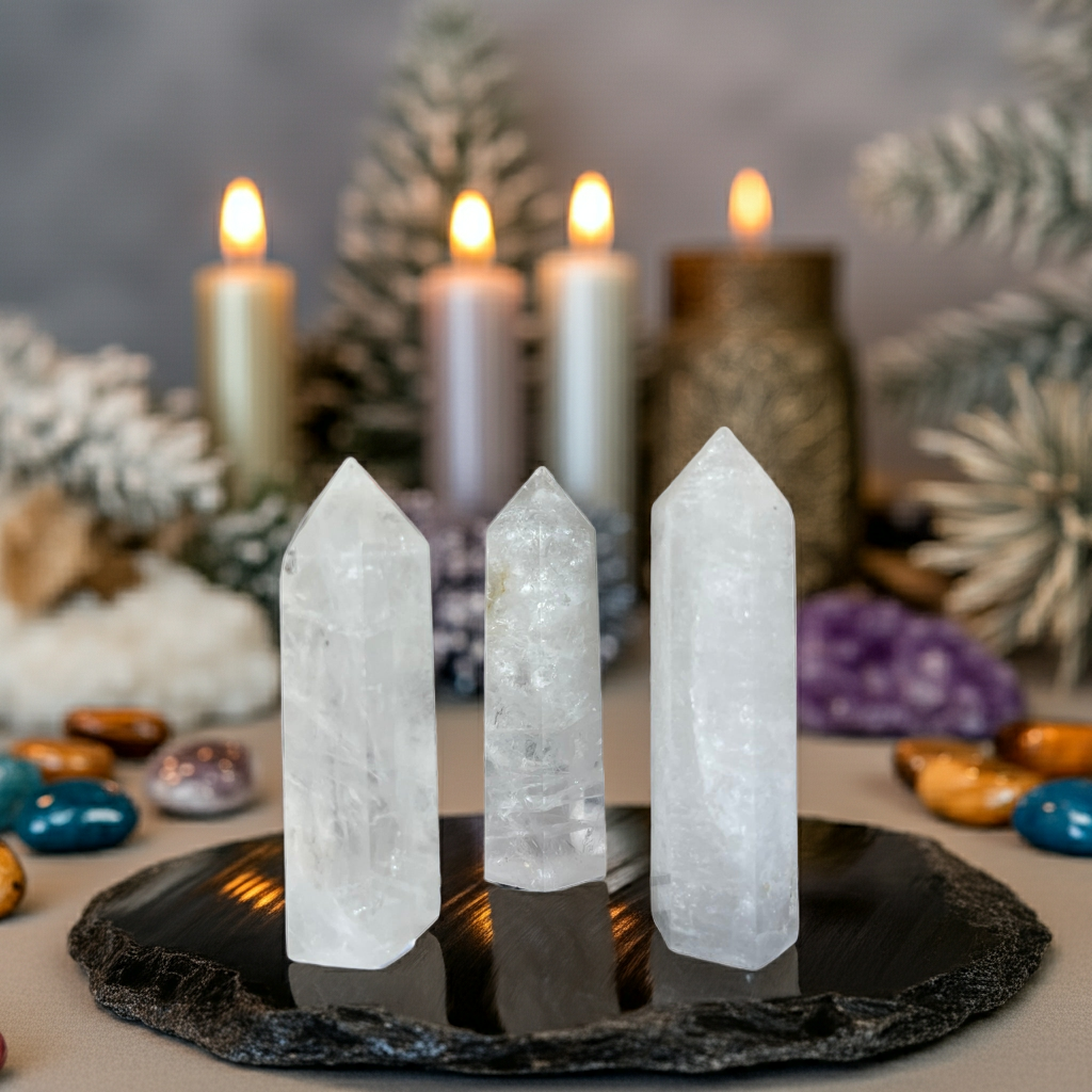Clear Quartz Kule – Evrensel Şifa ve Enerji Taşı