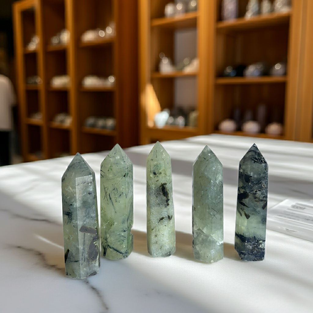 💚 Prehnite Taşı – Huzur, Şifa ve Sezgi Kristali