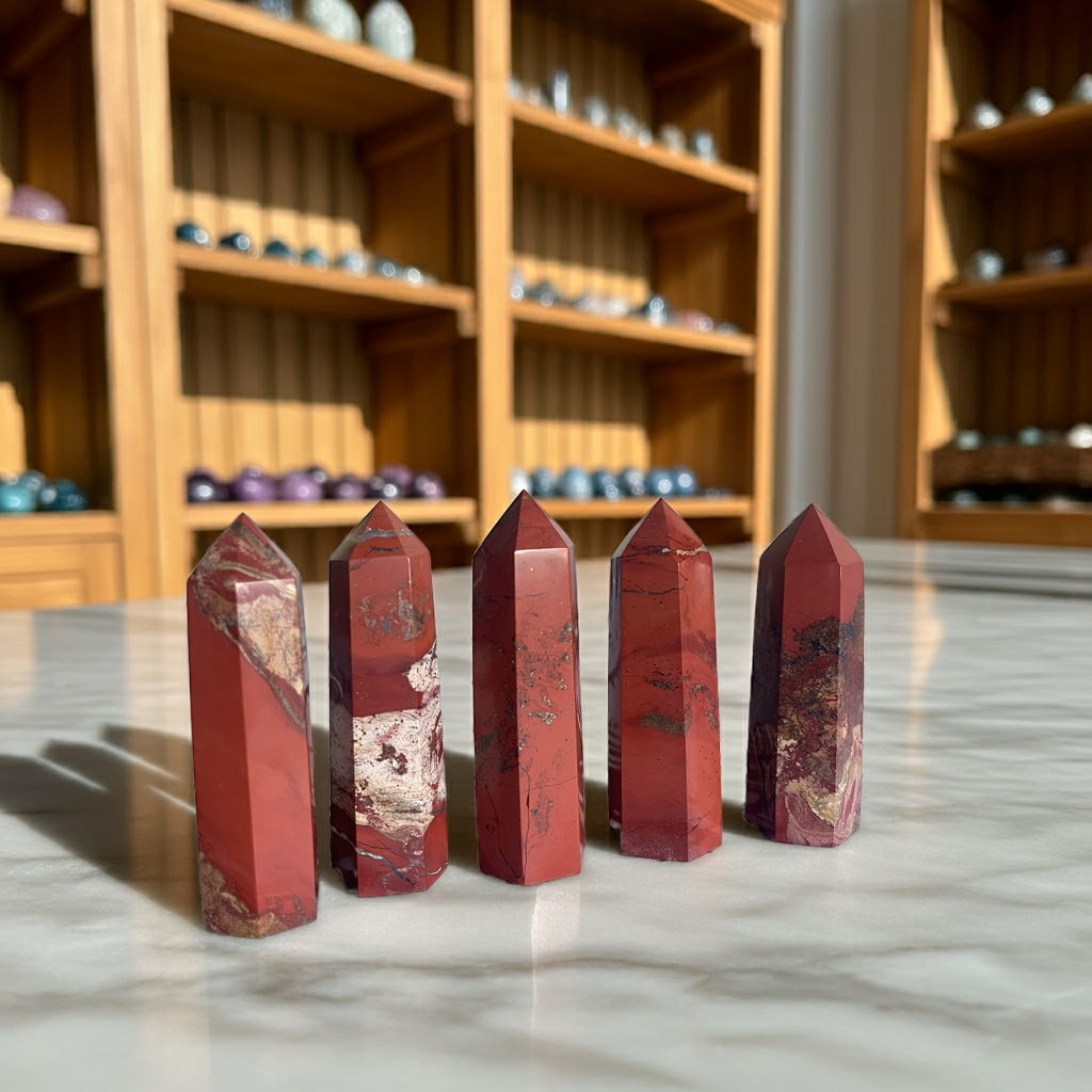 ❤️ Kırmızı Jasper Taşı – Güç, Cesaret ve Köklenme Kristali