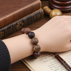 Yin Yang Ahşap Oyma Bileklik – Denge