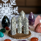 🐾🤍 Dalmaçya Taşı – Neşe, Denge ve Koruma Kristali