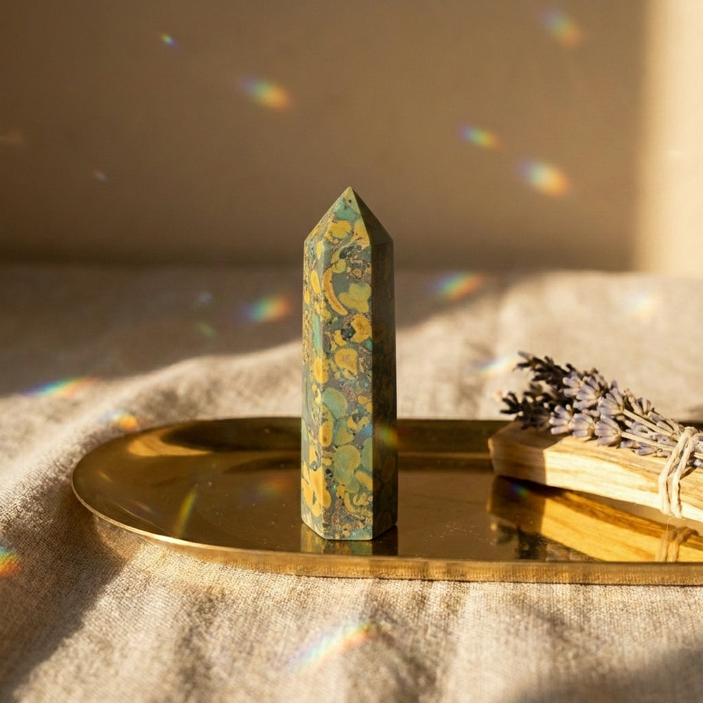 🌍 Ajooba Jasper – Crystal of Grounding, Strength and Balance