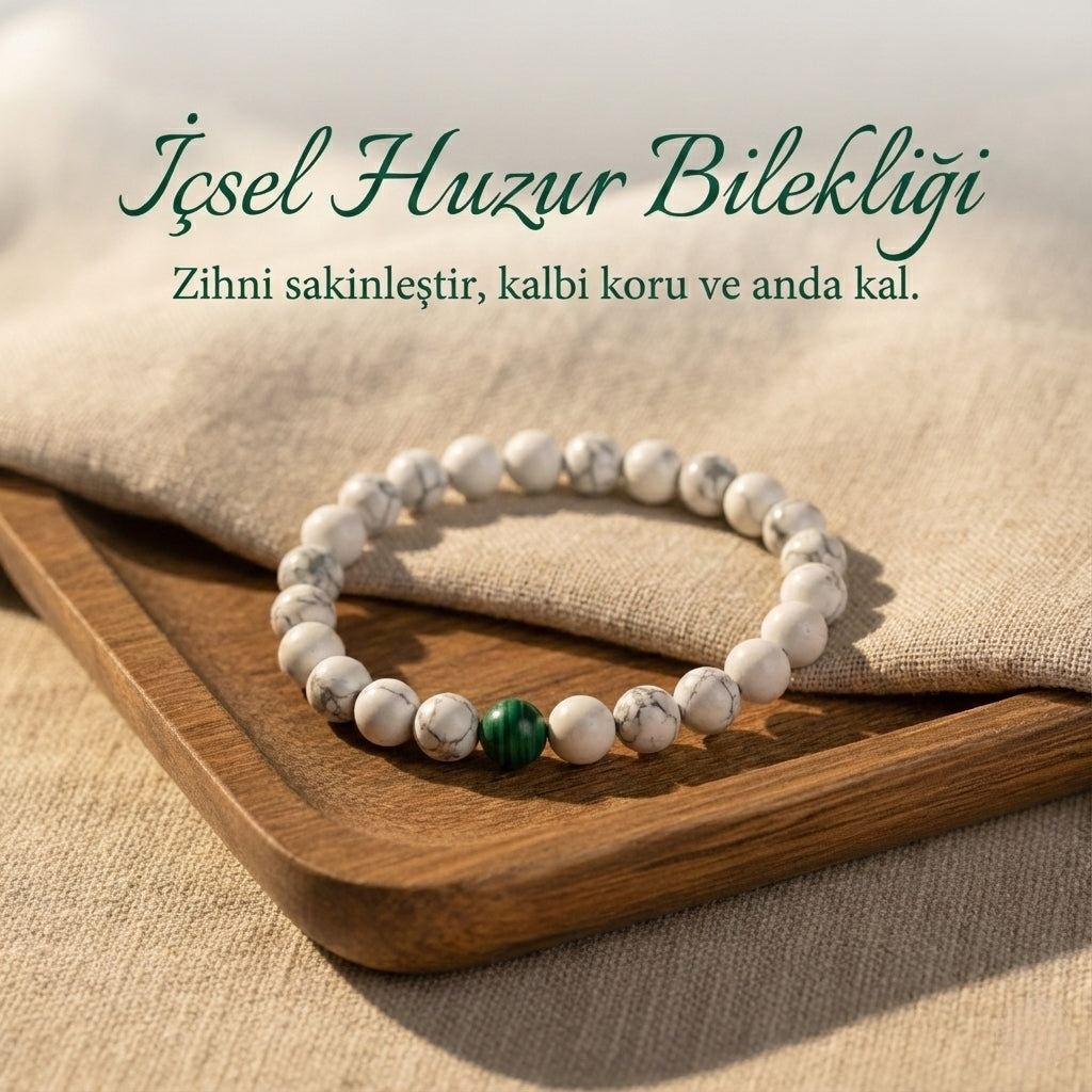 İçsel Huzur Rehberi | Havlit & Malahit Bilekliği