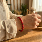 Tutkunun Alevi | Doğal Kırmızı Jasper Bilekliği