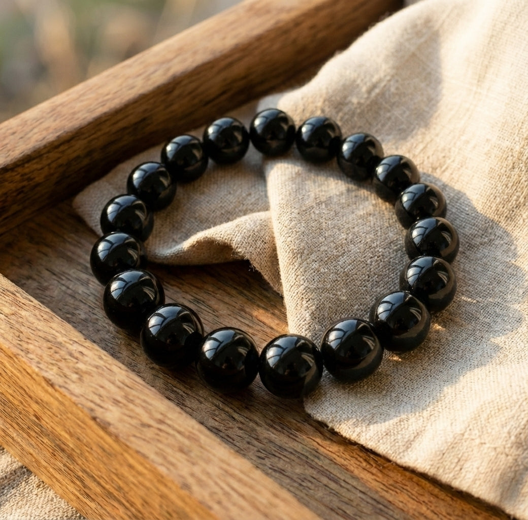 Negatif Enerji Zırhı | Siyah Obsidyen Bileklik