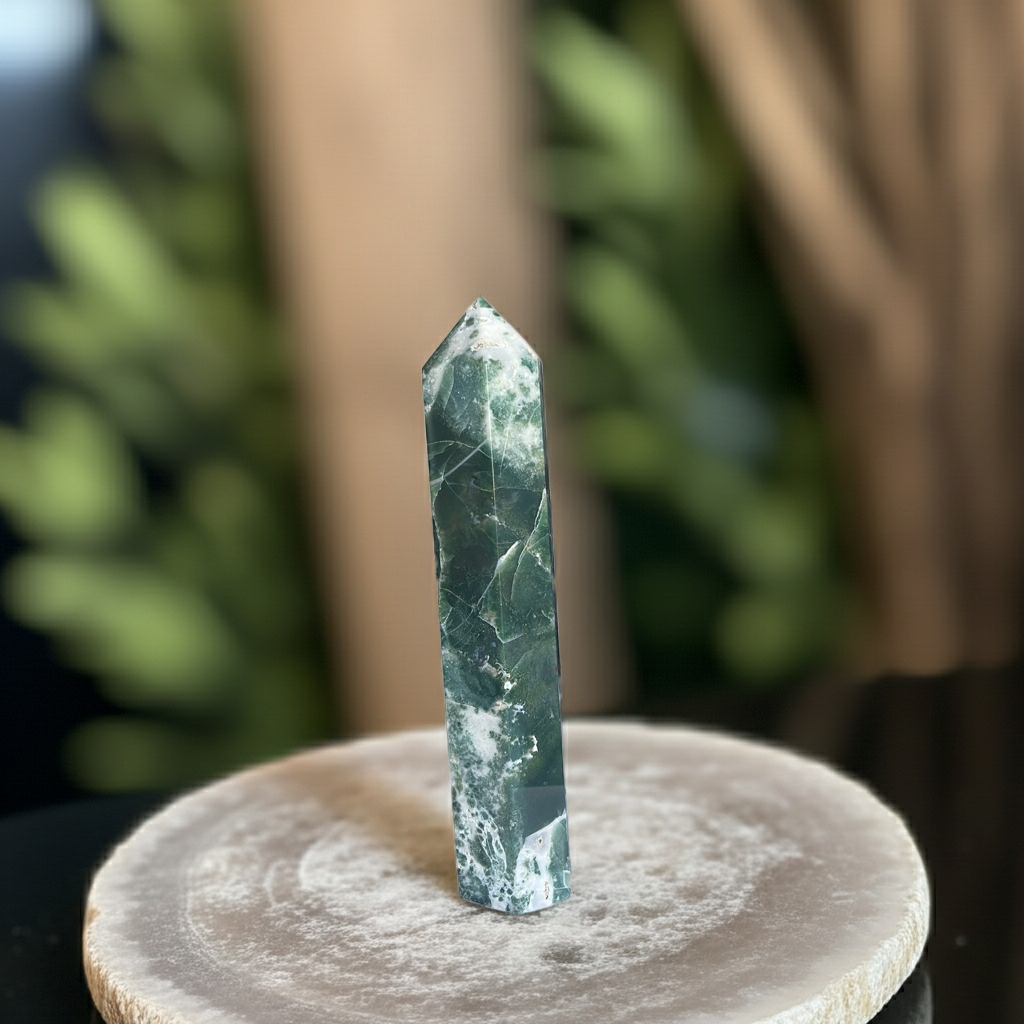 💚 Su Otu Akik Kule(Özel Parça) — Sakinlik ve Doğayla Bütünleşme