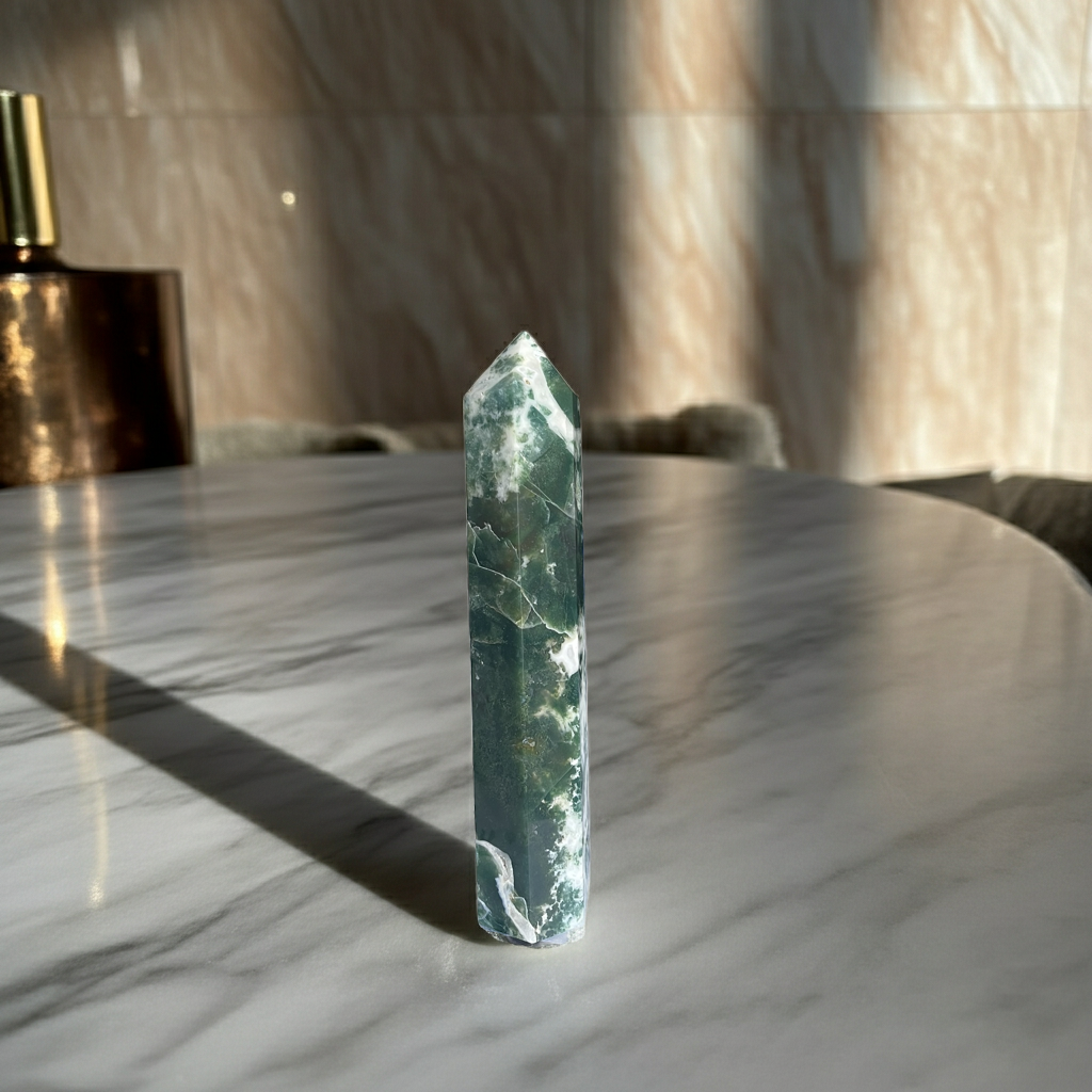 💚 Su Otu Akik Kule(Özel Parça) — Sakinlik ve Doğayla Bütünleşme