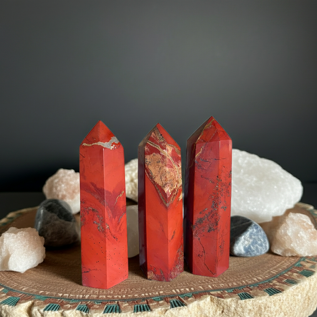 Red Jasper Kule – Güç ve Köklenme Taşı