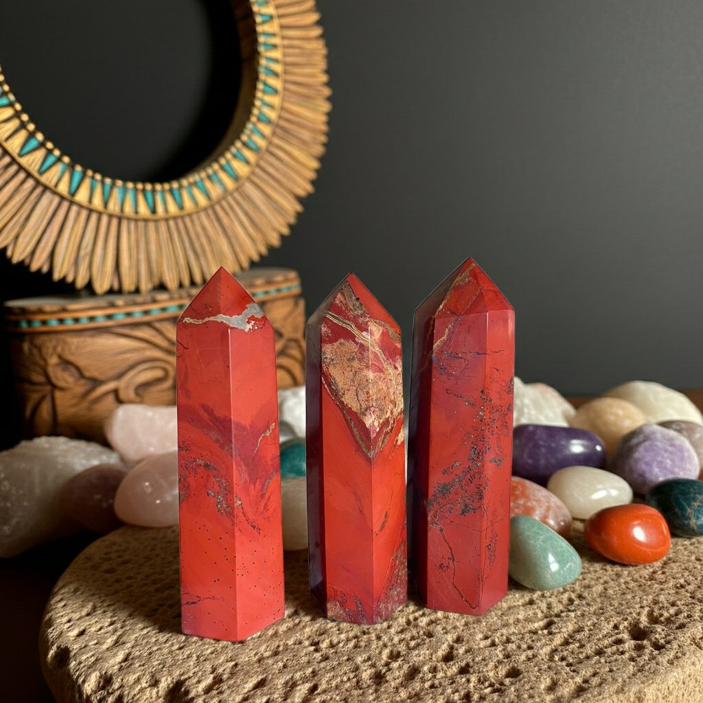 Red Jasper Kule – Güç ve Köklenme Taşı