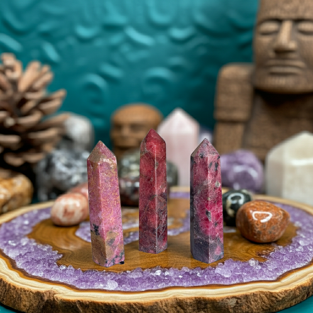 Rhodonite Kule – Sevgi ve Denge Taşı