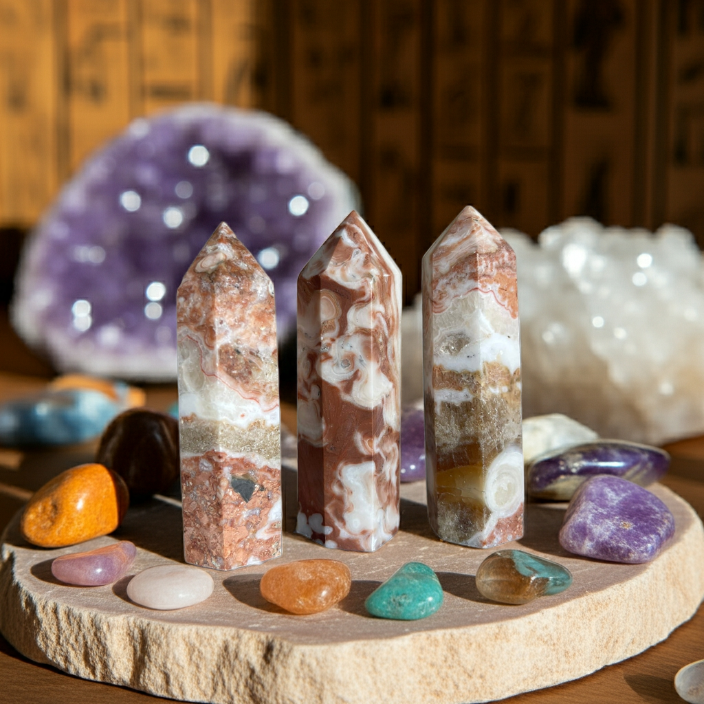 Amber Calcite Kule – Huzur ve Netlik Taşı