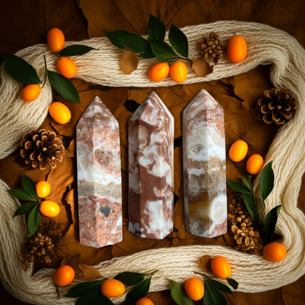 Amber Calcite Kule – Huzur ve Netlik Taşı