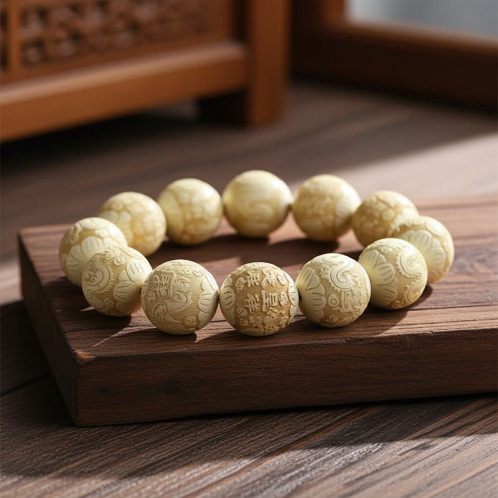 Ejderha ve Anka Ahşap Bileklik – Uğur ve Güç