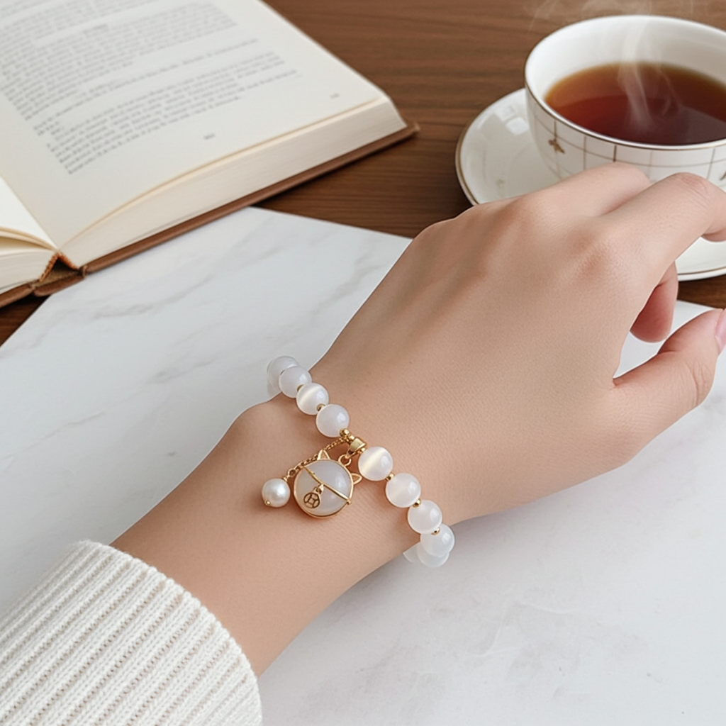 Kedi Gözü Çocuk Bilekliği – Neşe ve Koruma